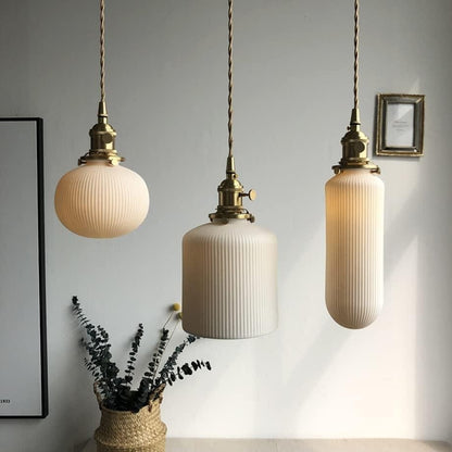Elena Sjöborre Art Deco Stripe Pendant Light