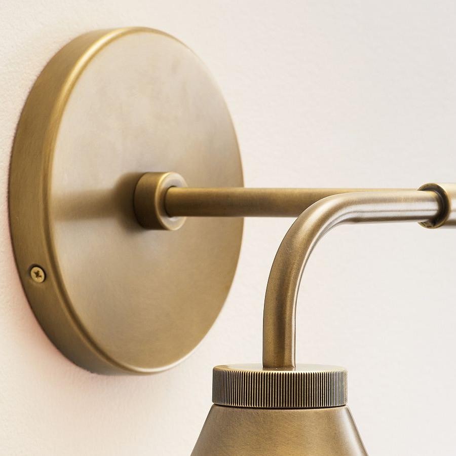 Kaelen Retro Cooper Cone Sconce Light