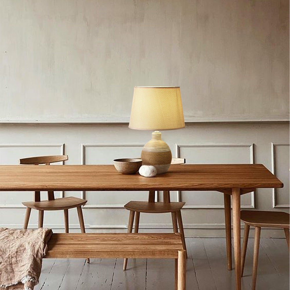 Rocco Handmade Simple Rustic Ceramic Table Lamp