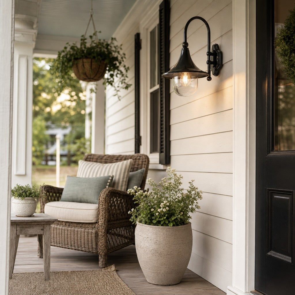 Rafferty Farmhouse Metal Outdoor Porch Wall Light