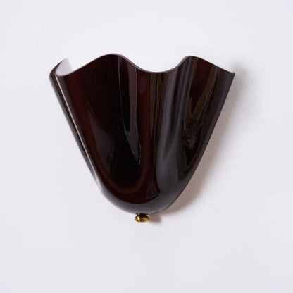 Kyrintha Mid-Century Skirt Shell Glass Fazzo Petalia Wall Sconce