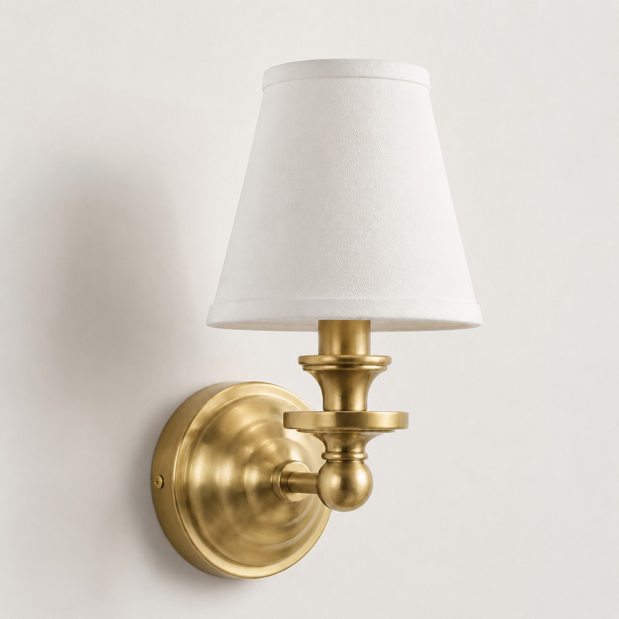 Ashby Vintage Linen Shade Wall Light