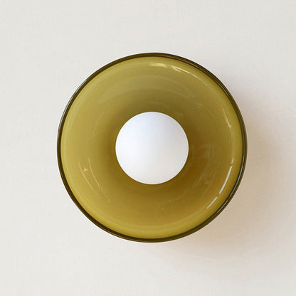 Zayn Colorful Glass Round LED Ceiling Light