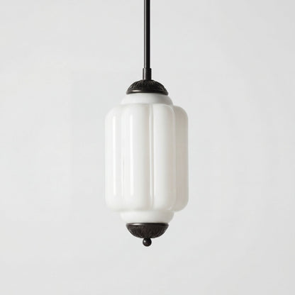 Cyrilith Farmhouse Pumpkin Glass Eloise Pendant Light