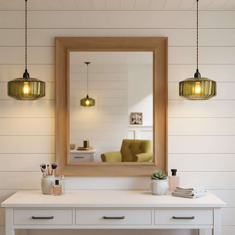 Ivan Vintage Handmade Striped Glass Pendant Light