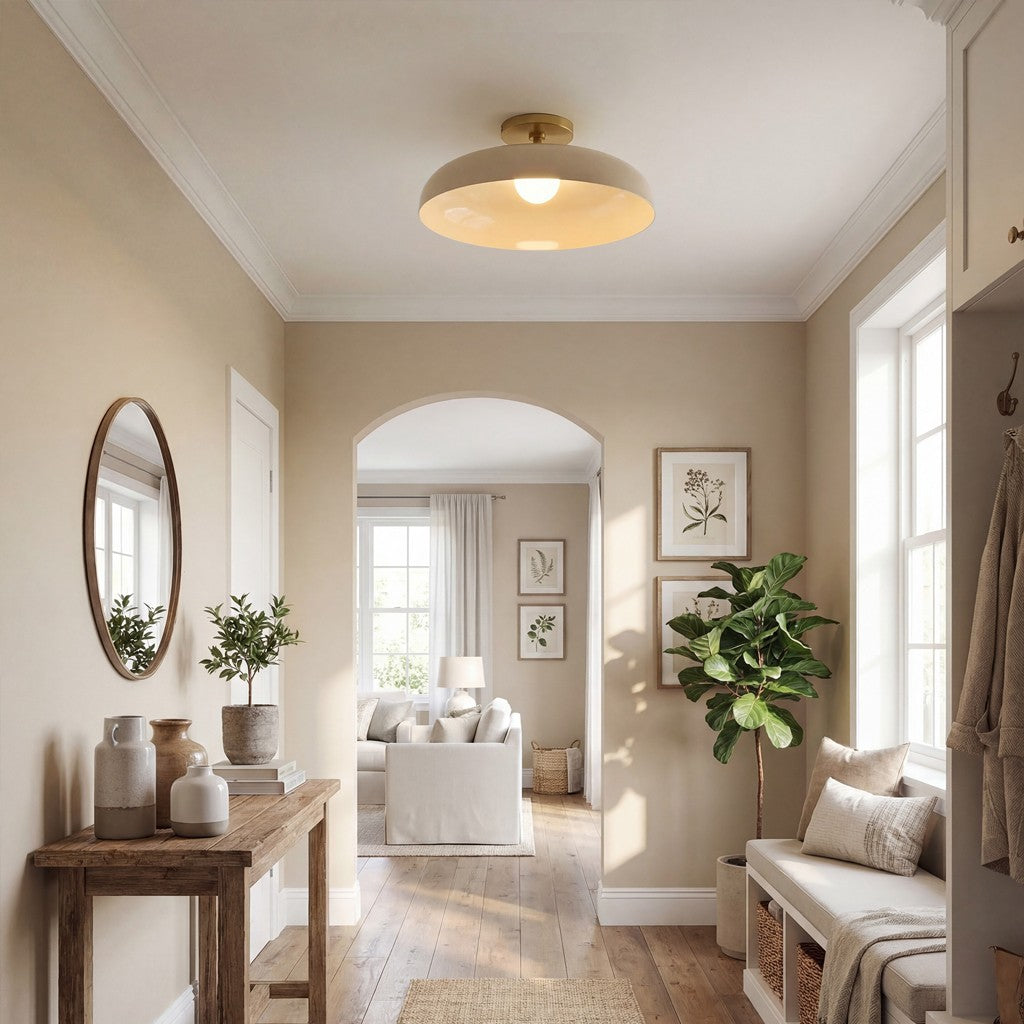 Cynthia Modern Glass Flush Mount Ceiling Light