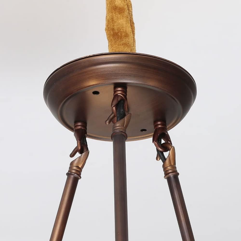 Yasmin Antique Brass Wagon Wheel Chandelier