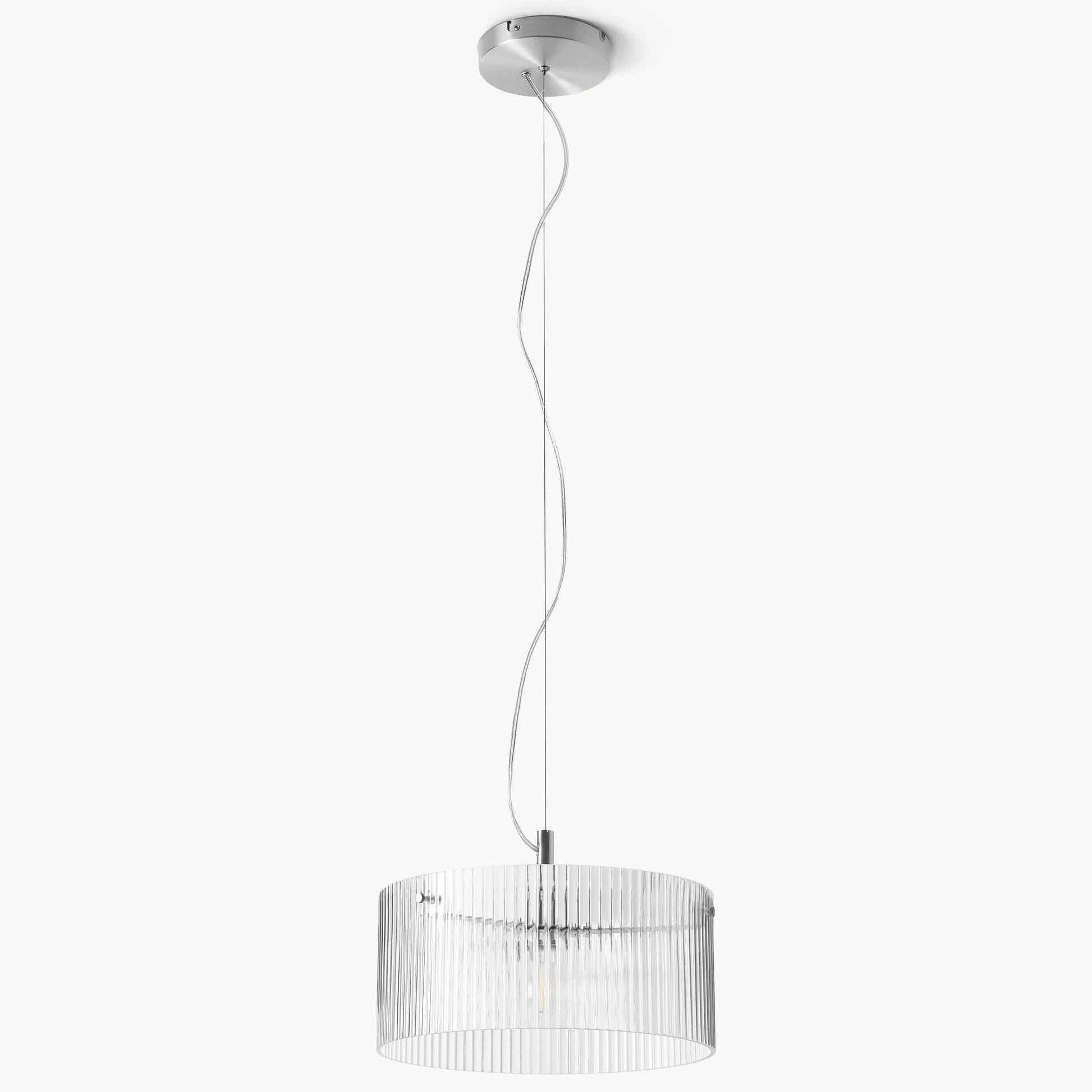 Erisen Farmhouse Ribbed Glass Pendant Light