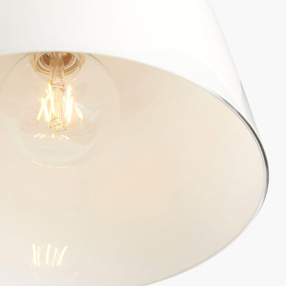Hannahlee ‎Minimalist Glass Semi Flush Mount Ceiling Light