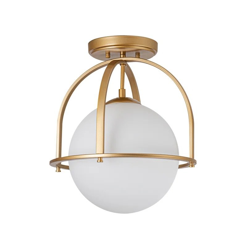 Aurea Vintage Globe Flush Mount Ceiling Light