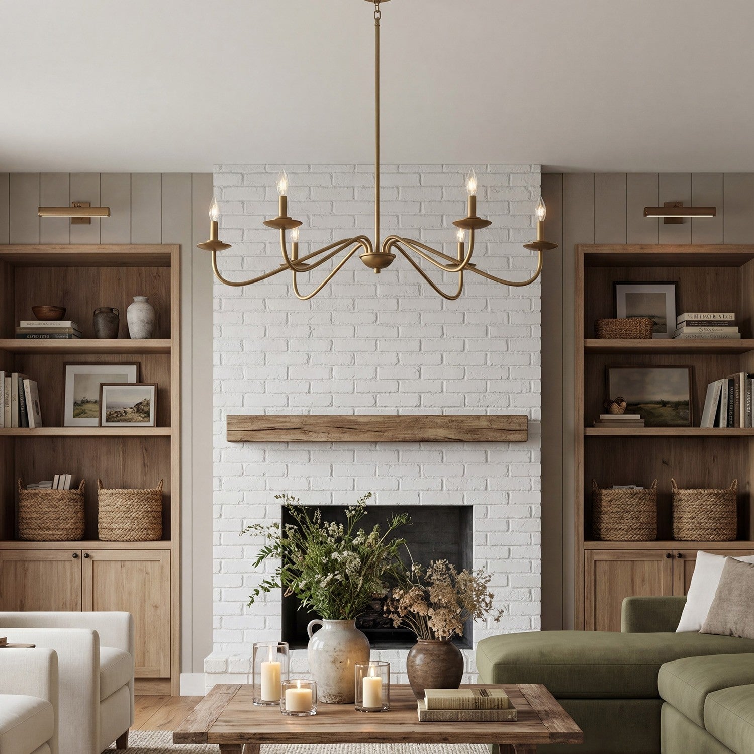 Charis Rustic 5 Light Metal Chandelier