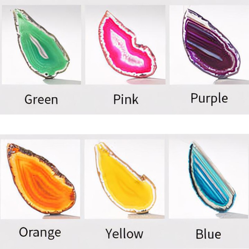 Nia Luxury Slice Agate Chandelier