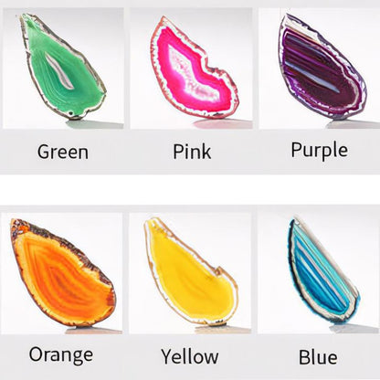 Nia Luxury Slice Agate Chandelier