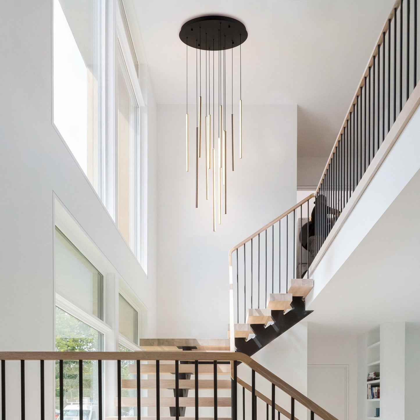 Rory Modern Cluster Cylinder Led Pendant Light