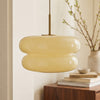 Josie Cream Bauhaus Opal Glass Pendant Light