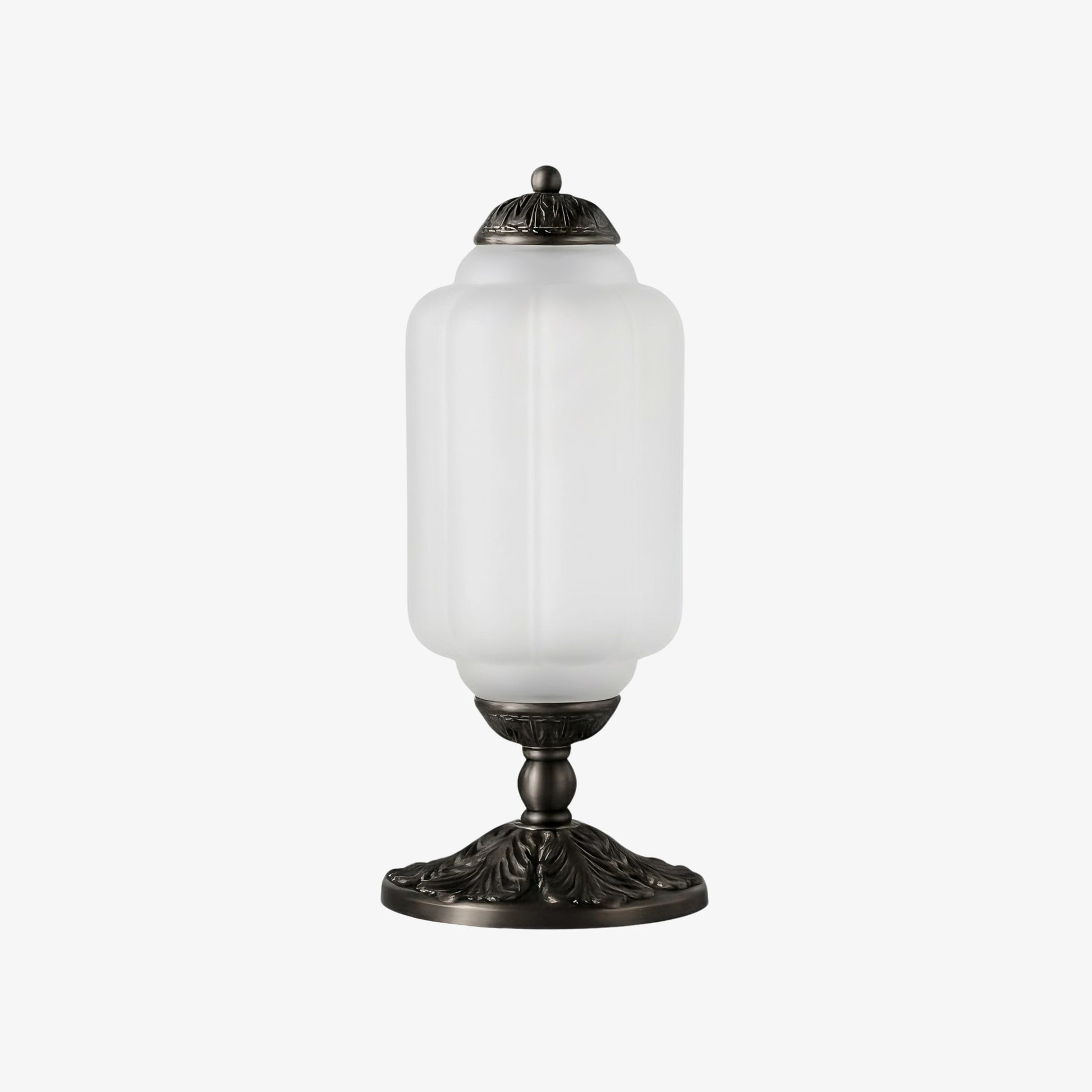 Nexos French Retro Cream Glass Textured Eloise Table Lamp