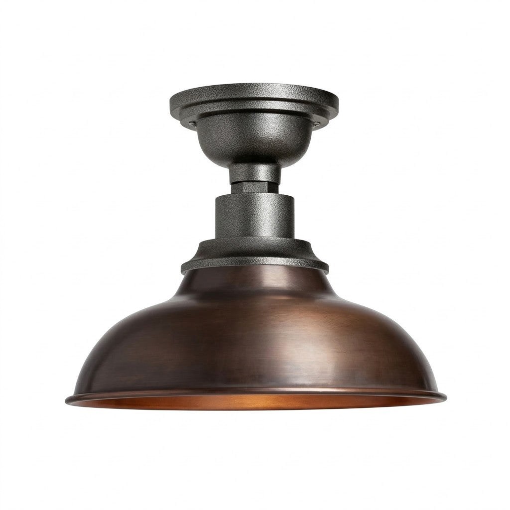 Creed Classic Industrial Metal Dome Ceiling Light
