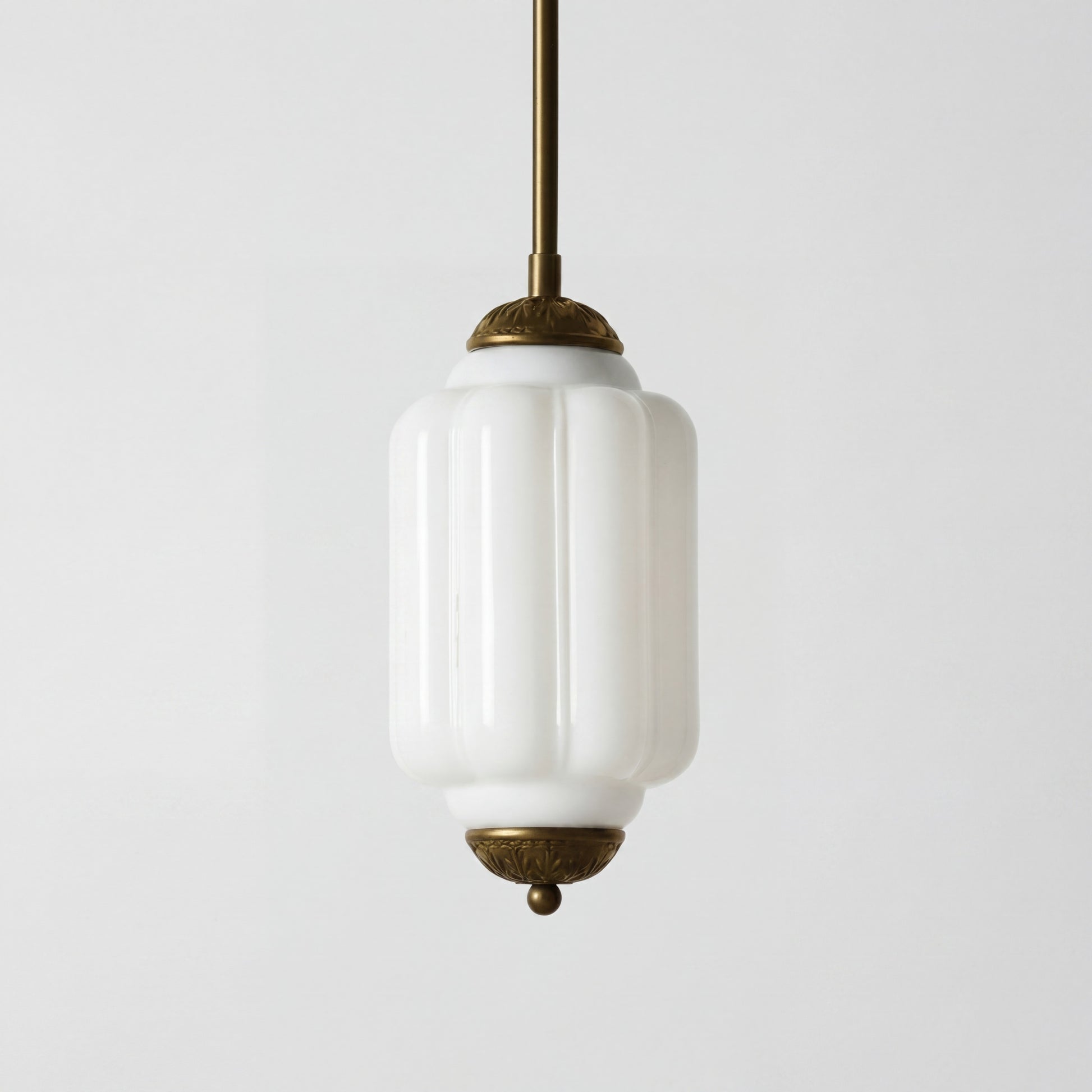 Cyrilith Farmhouse Pumpkin Glass Eloise Pendant Light