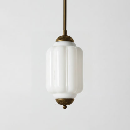 Cyrilith Farmhouse Pumpkin Glass Eloise Pendant Light