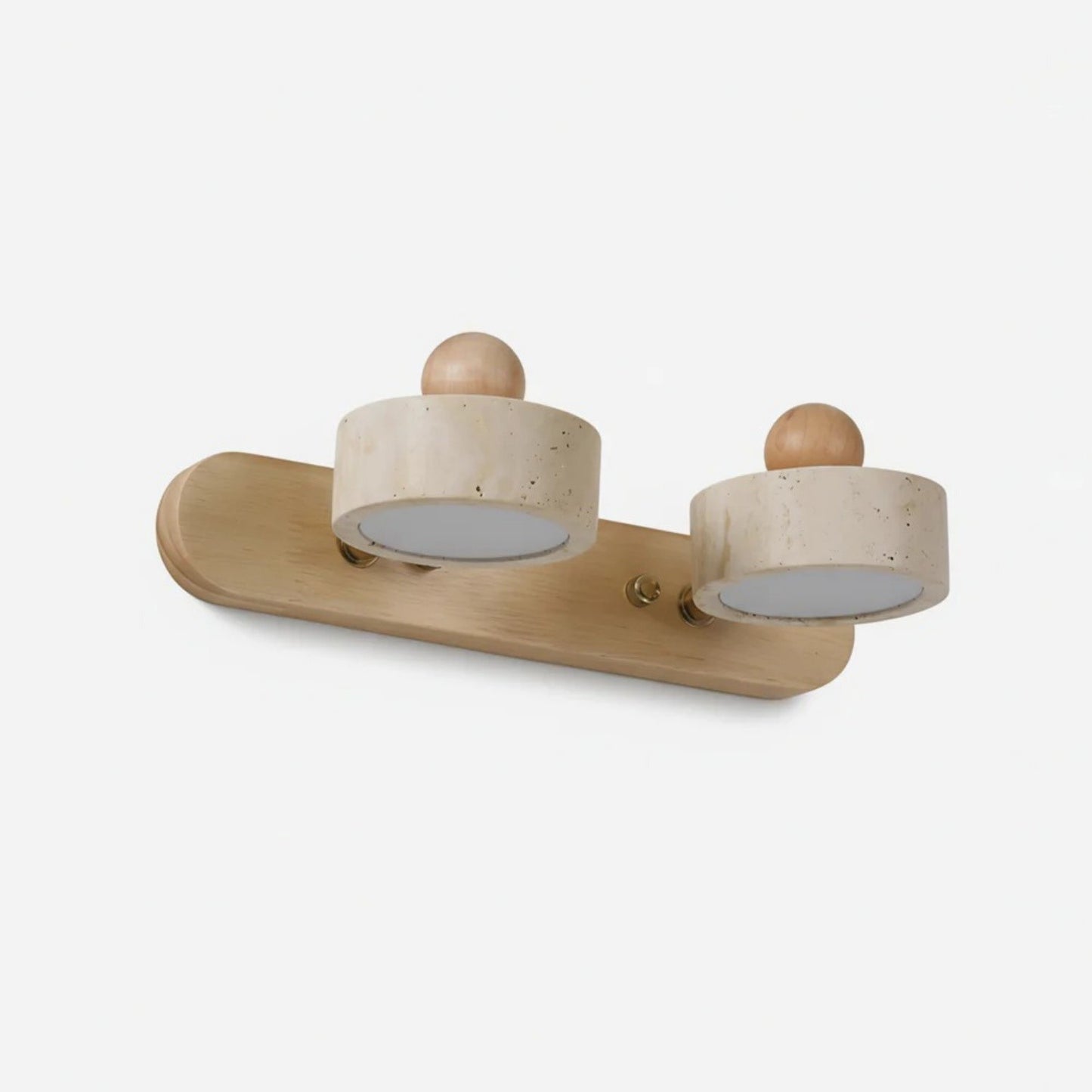 Macdonald Wabi Sabi Natural Travertine Adjustable Heads Wall Lamp