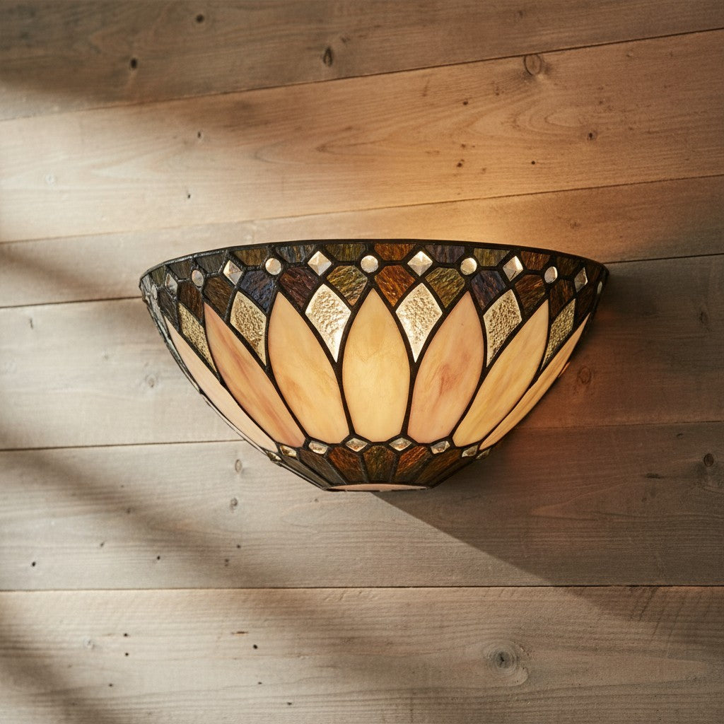 Cygnus Tiffany Stained Glass Wall Light