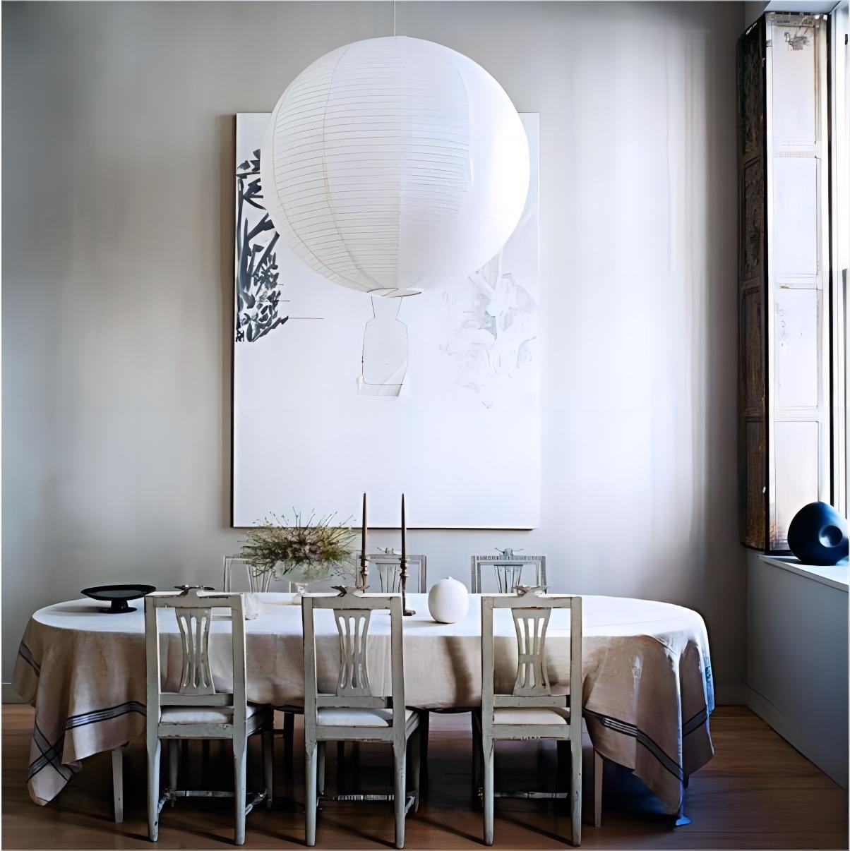 Gianna Japanese Paper Lantern Pendant Light