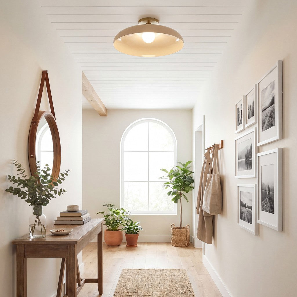 Cynthia Modern Glass Flush Mount Ceiling Light