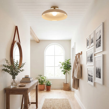 Cynthia Modern Glass Flush Mount Ceiling Light