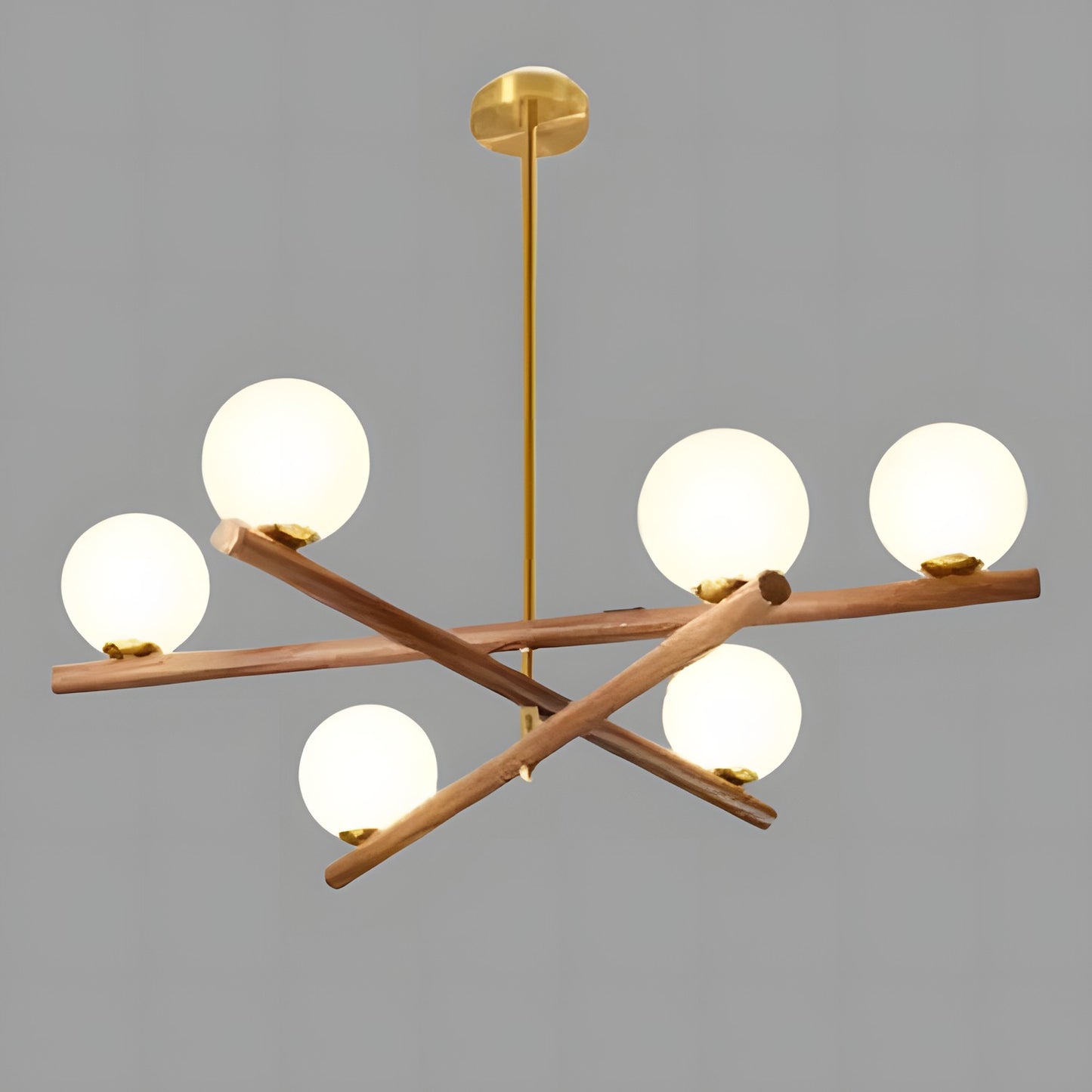 Delilah Minimalist Line Ball Chandelier