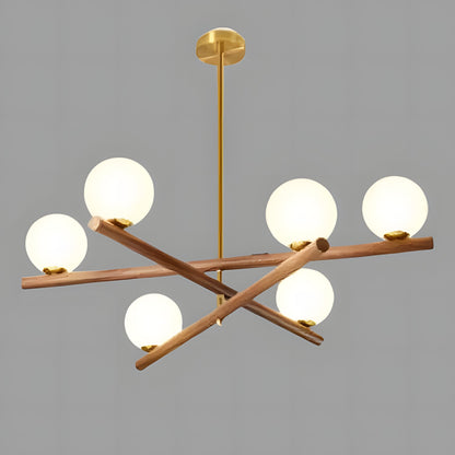 Delilah Minimalist Line Ball Chandelier
