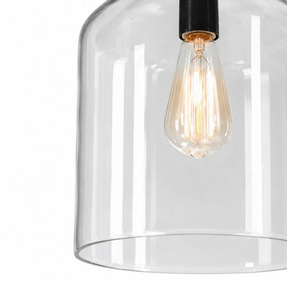 Declan Modern Bell Shaped Glass Pendant Light