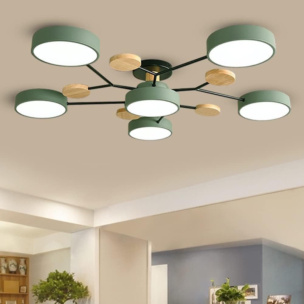 Phelith Scandinavian Round Molecule Branch Led Ceiling Light