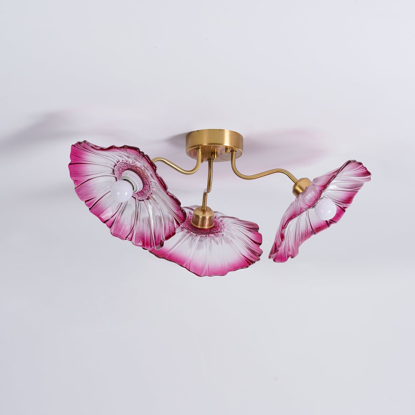Pranavi Lotus Leaf Glass Ceiling Light