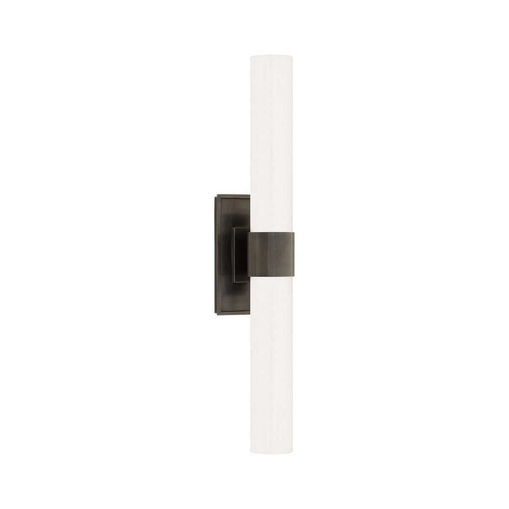 Zinnia Glass Tube Double Wall Mounted Light