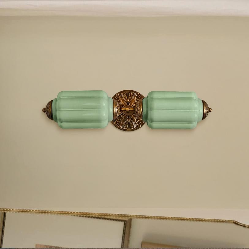 Vintage Elegant Milk Glass Eloise Wall Sconce - Retro Accent Lighting for Bathroom\Bedroom\Hallway