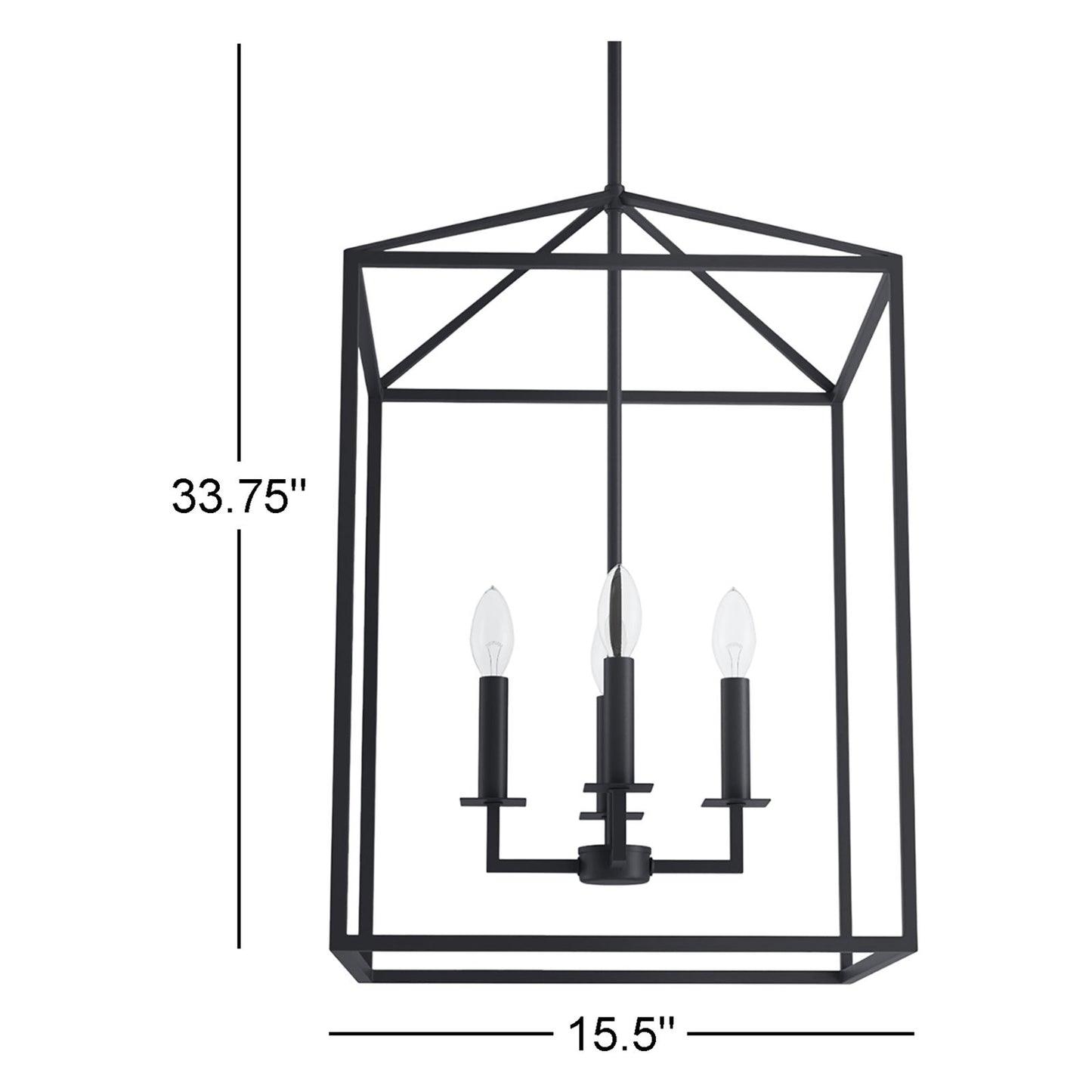 Marie Farmhouse Metal Lantern Pendant Light