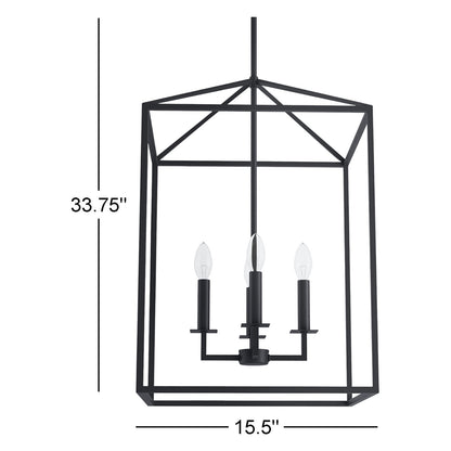 Marie Farmhouse Metal Lantern Pendant Light