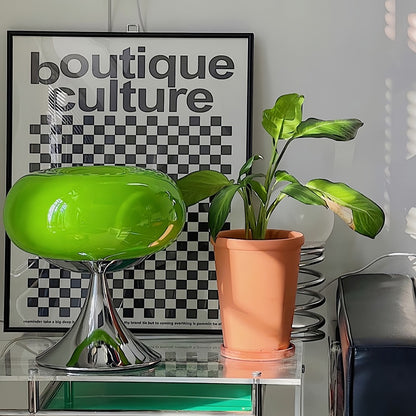 Orilix Colorful Apple Bauhaus Glass Table Lamp