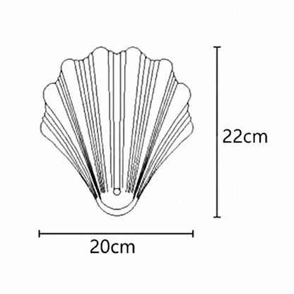 Neha Retro Shell-Shaped Glass Wall Light