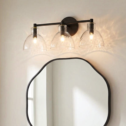 Keen Farmhouse Cooper Recycled Glass Dome Sconce