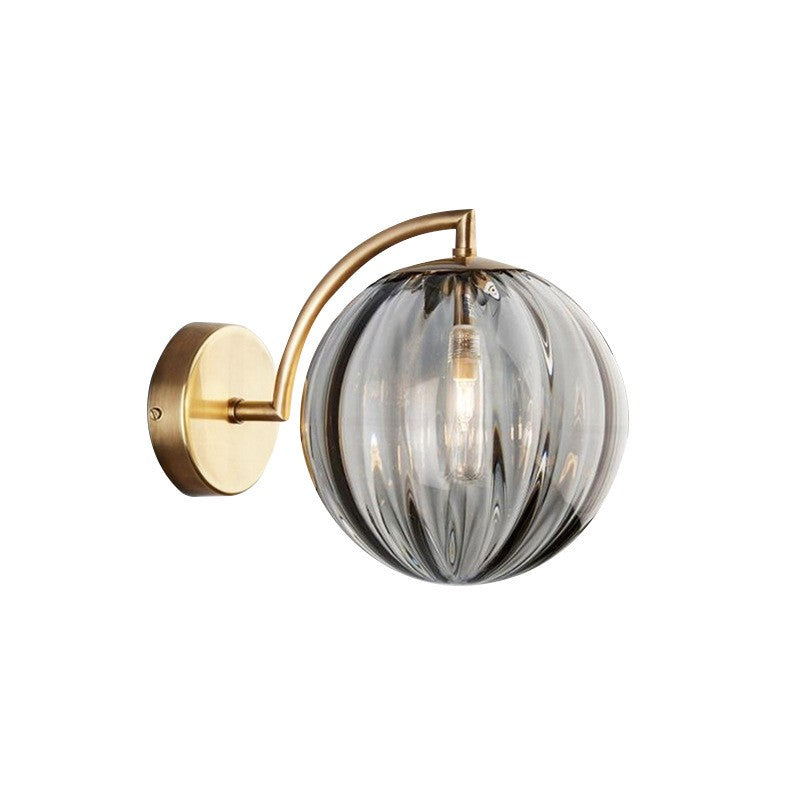 Soluna Modern Ball Glass Wall Sconce