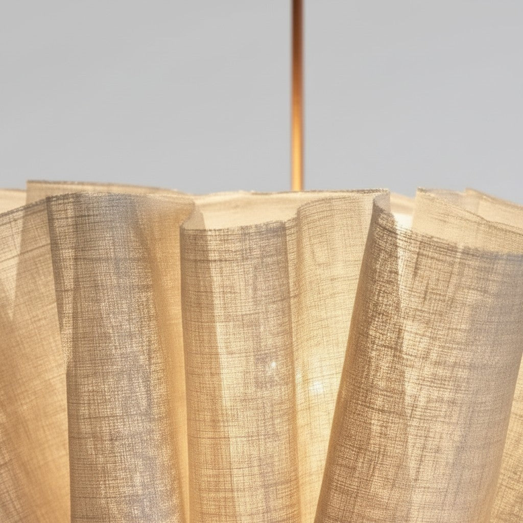 Jonas Modern Pleated Fabric Pendant Light