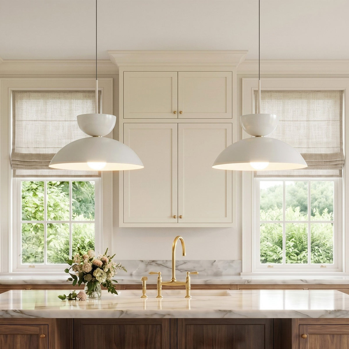 Glythorix Nordic Simple Metal Color H Type Pendant Light