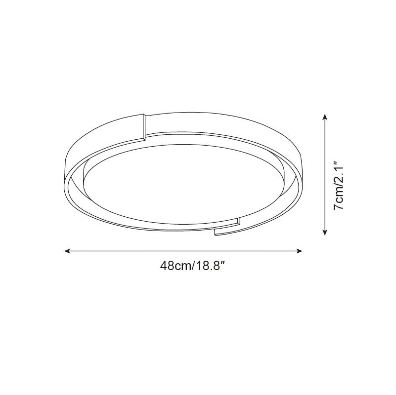 Jonathan Minimalist Round Travertine Stone Flush Mount Ceiling Light