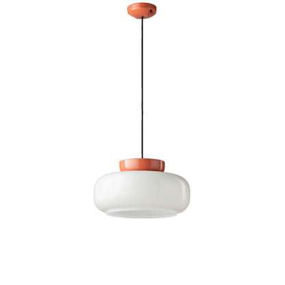 Smith Modern Nordic Bauhaus Macarons Bowl Shade Ceramic Pendant Light