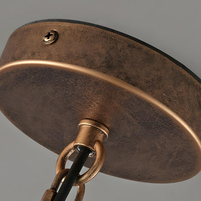 Carmen Industrial Antique Metal Horn Shaped Pendant Light
