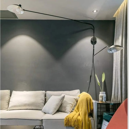Radha Swing Arm Industrial Modern Wall Sconce