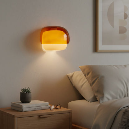 Norman Modern Colorful Layered Glass Wall Light
