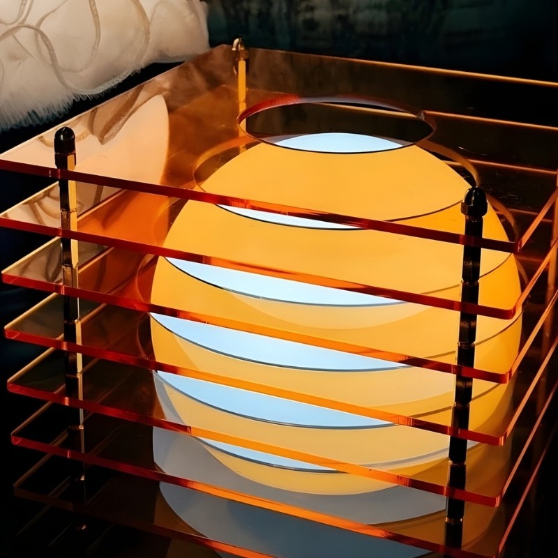 Astralys Wabi-Sabi Acrylic Thousand Layer Moon LED Lamp
