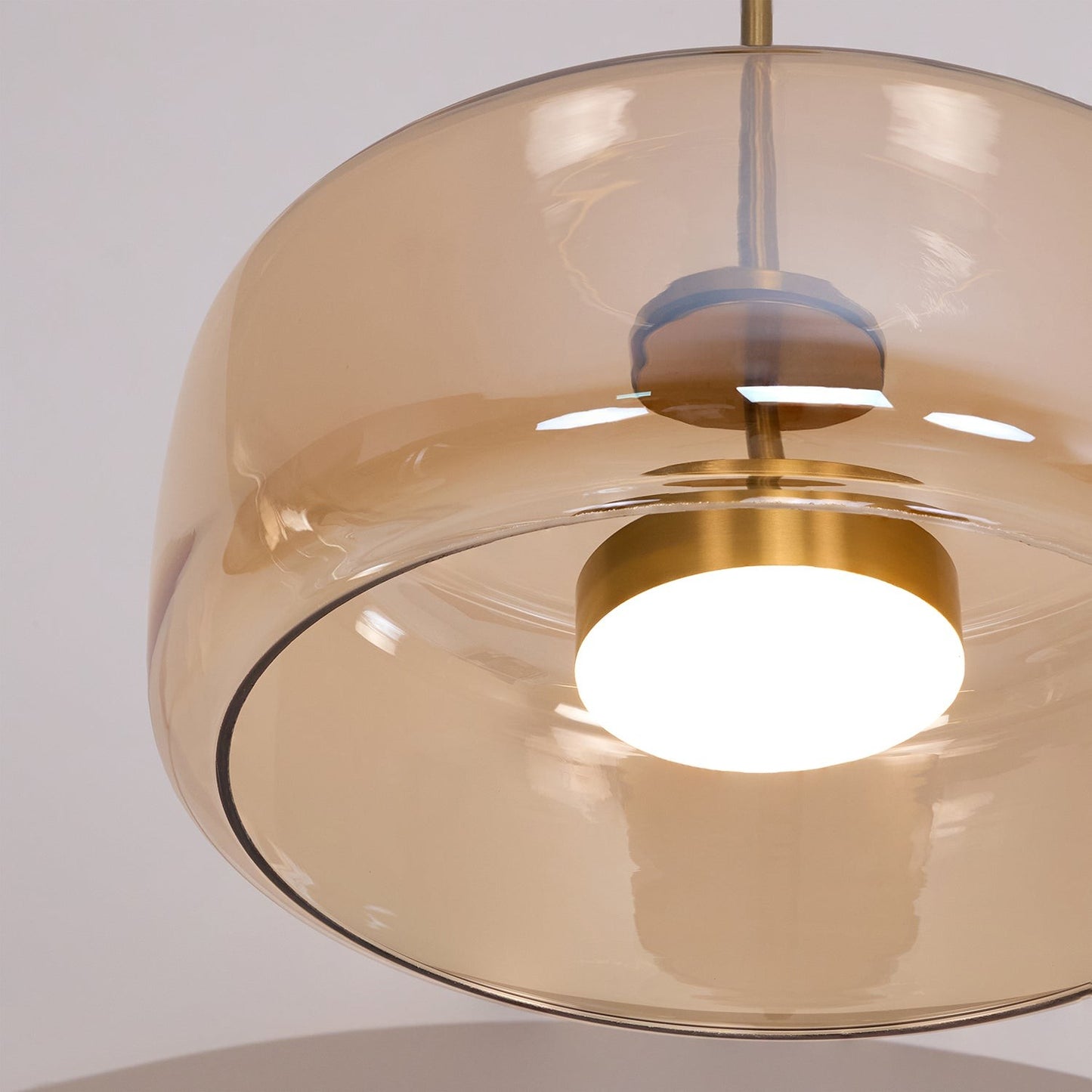 Raith Mouth Blown Glass Shade Pendant Light